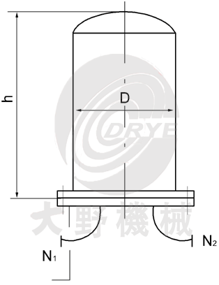 日本大野機械非金屬濾芯精細過濾器結構尺寸圖